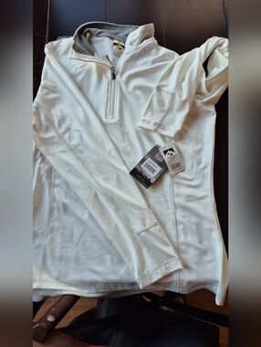 Women's Half-Zip Performance Pullover - White